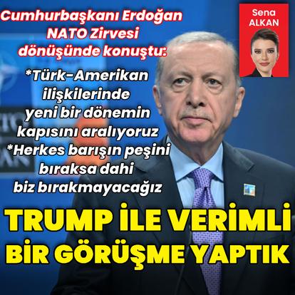 Cumhurbaşkanı Erdoğan'dan NATO Zirvesi dönüşü açıklamalar