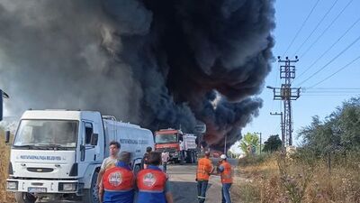 Bursa'da korkutan fabrika yangını!