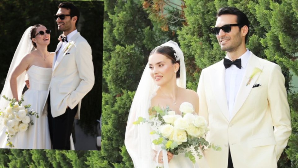 Düğününden fotoğraflar yayımladı