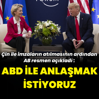 AB, ABD ile tarife anlaşması istiyor