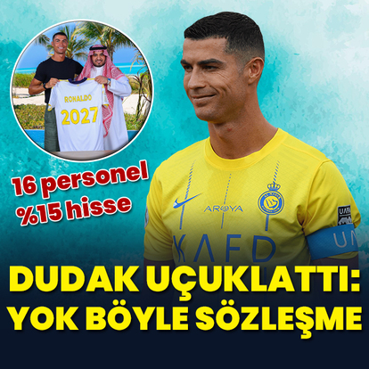 Yok böyle sözleşme: Ronaldo'nun maaşı dudak uçuklattı! - HT Spor