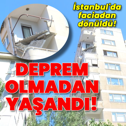 Deprem olmadan oldu! 9 katlı binada bu sabah yaşandı!