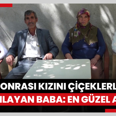YKS sonrası kızını çiçeklerle karşılayan baba: Dünyanın en güzel anıydı