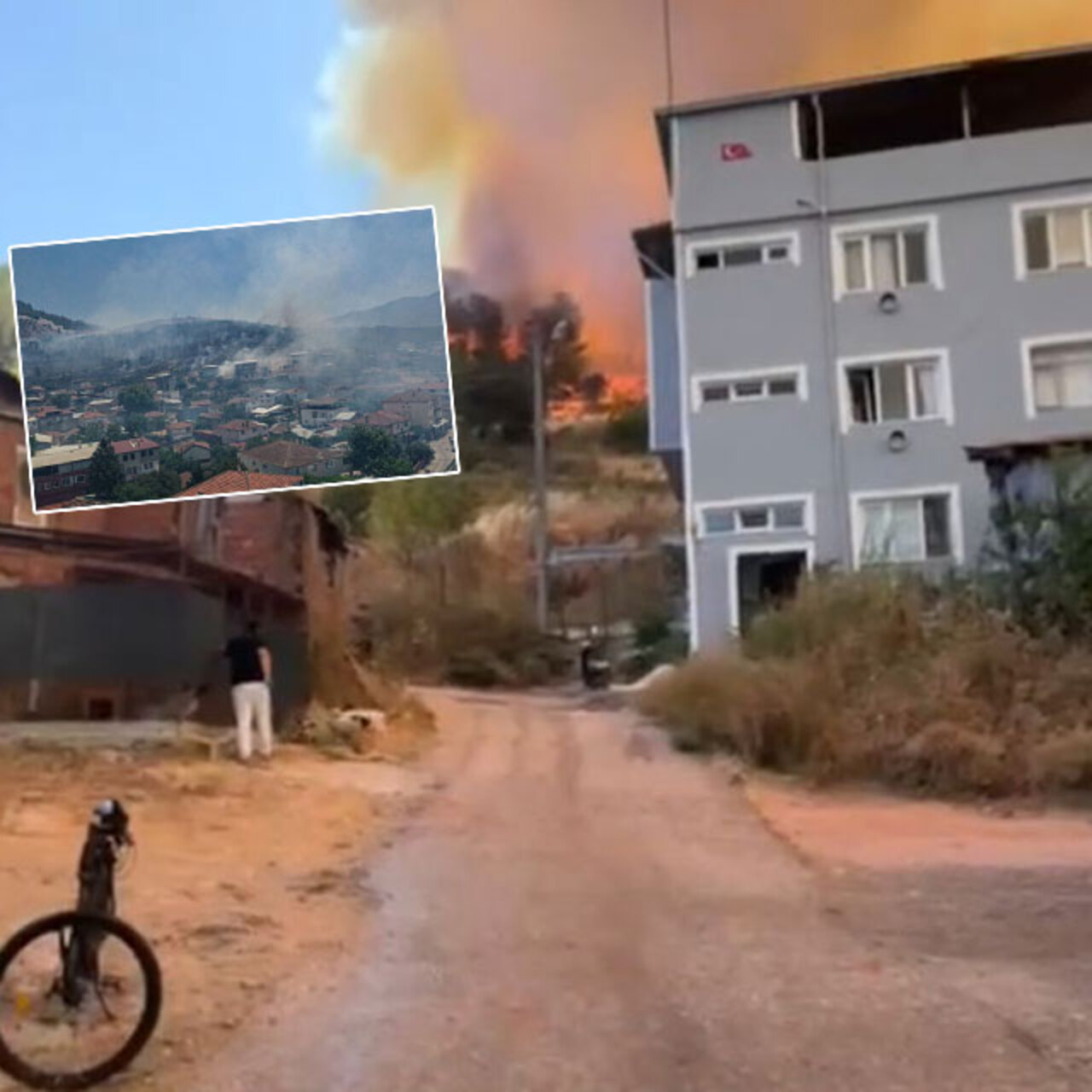 Makilik alanda çıktı! Alevler evlere sıçradı!