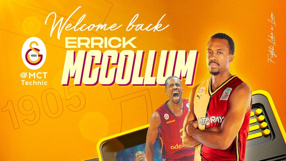 Errick McCollum yeniden Galatasaray'da