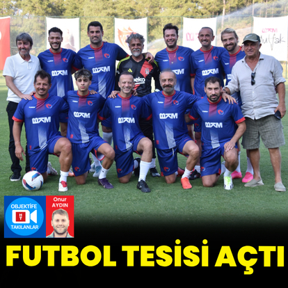 Futbol tesisi açtı