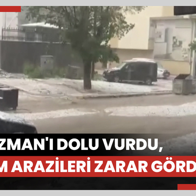 Kağızman'ı dolu vurdu, tarım arazileri zarar gördü