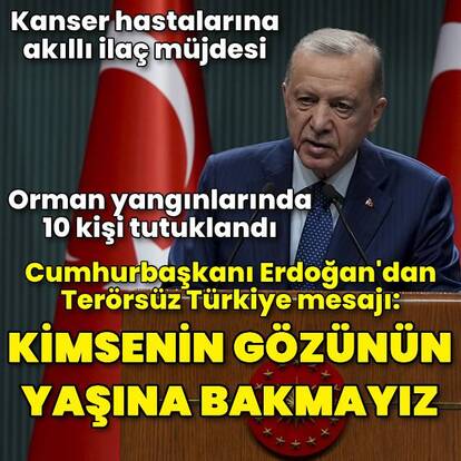 Cumhurbaşkanı Erdoğan'dan açıklamalar