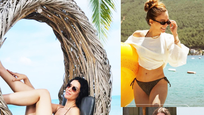 Ünlülerden tatil pozları yağmuru