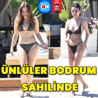 Ünlüler Bodrum sahilinde