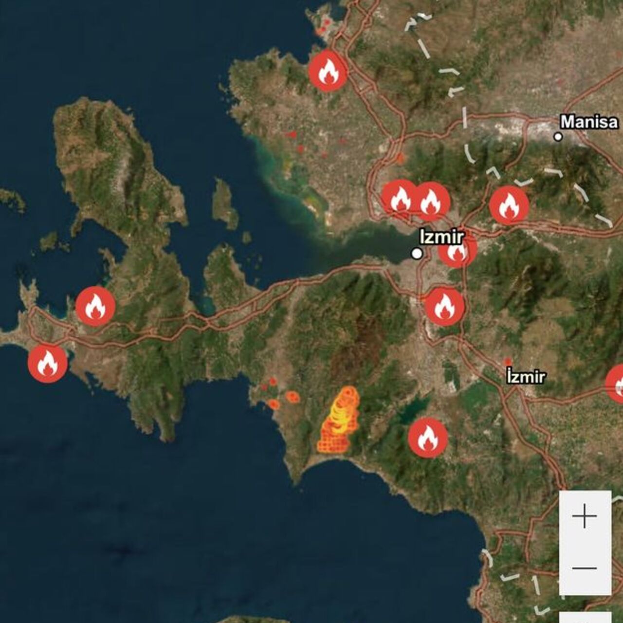 İzmir Seferihisar yangın son durum