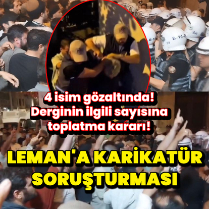 Leman dergisine karikatür soruşturması