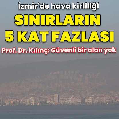 "İzmir'de hava kirliliği sınırların 5 kat fazlası"