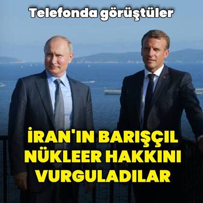 Putin Macron ile görüştü