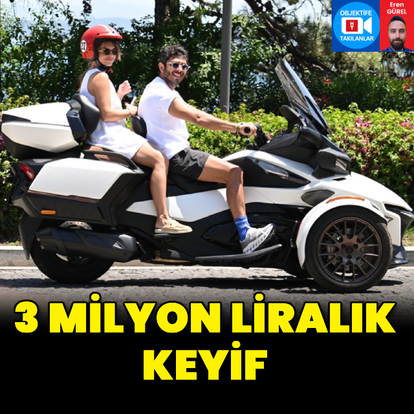 Ünlü çiftin 3 milyon liralık keyfi