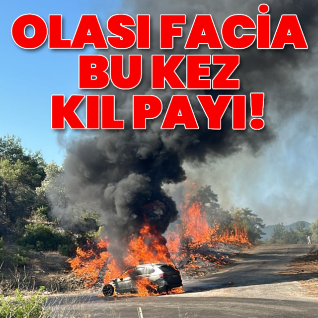 Otomobilden ormana sıçradı! Bu kez kıl payı!