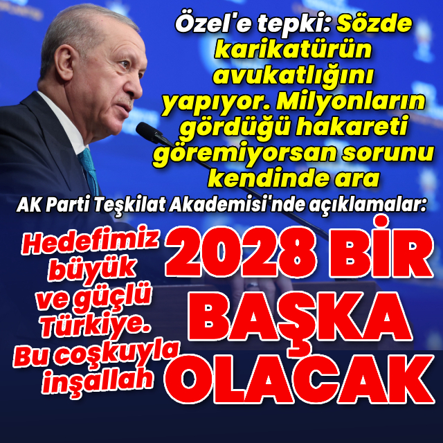 Cumhurbaşkanı Erdoğan'dan açıklamalar