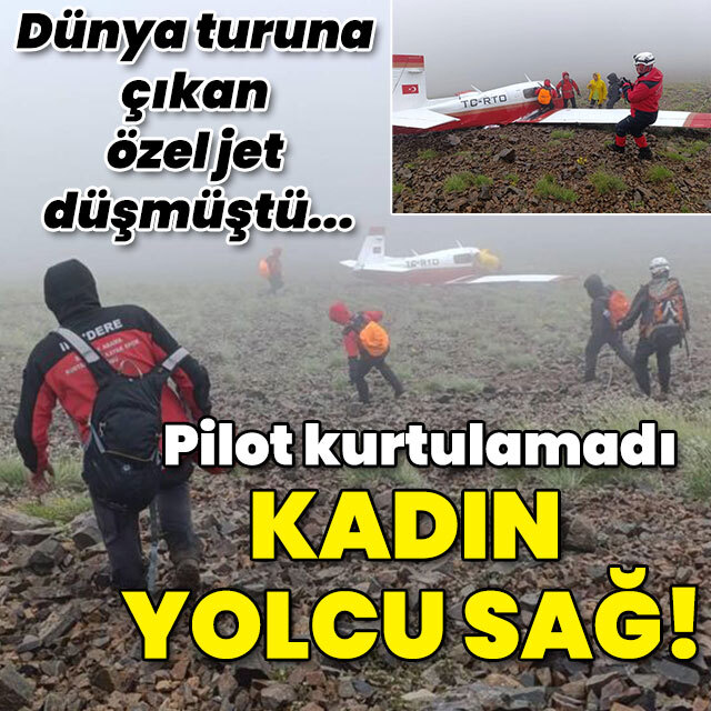 Bayburt-Erzurum sınırında uçak kazası