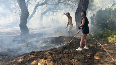 Turizmin başkentinde korkutan yangın!