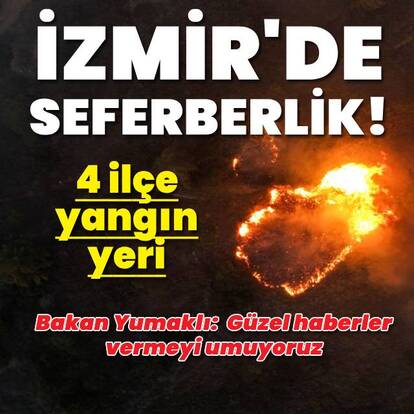 Çeşme'deki yangın ikinci gününde! Rüzgar çalışmaları zorlaştırıyor!