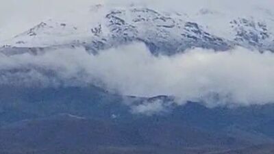 Temmuz ayında bir kentte kar sürprizi!