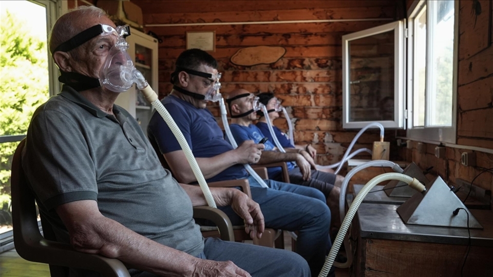 Arı havasıyla şifalanıyorlar