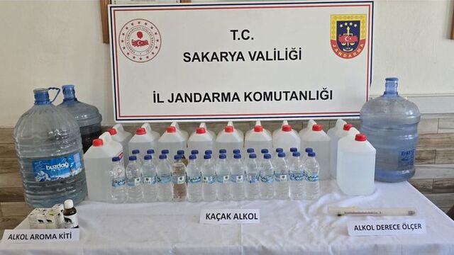 Sakarya'da sahte alkol operasyonu