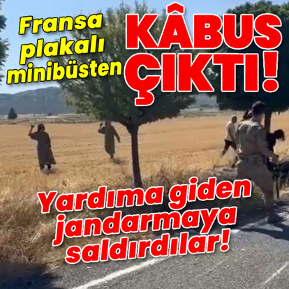 Kaza sonrası yardıma giden jandarmaya saldırdılar!
