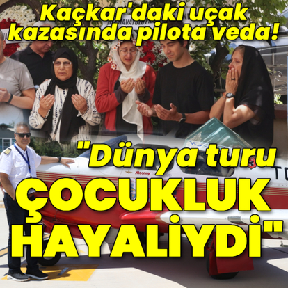 Kaçkar'daki uçak kazasında pilota veda!