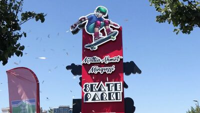 Bakan Bak, 'Mattia Ahmet Minguzzi Skate Parkı' açılışına katıldı