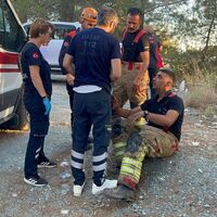 İtfaiye eri hastane teklifini reddetti