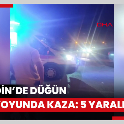 Mardin’de düğün konvoyunda kaza: 5 yaralı