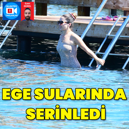 Ege sularında serinledi
