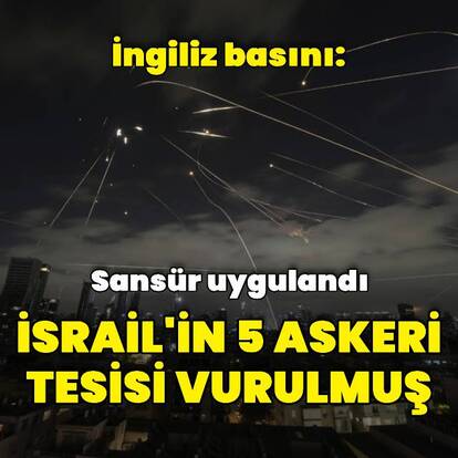 "İran 5 askeri tesisi vurdu"