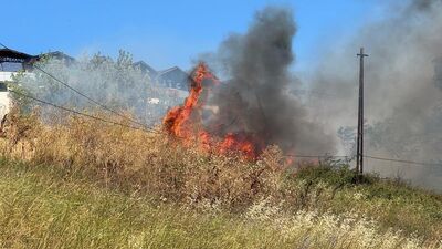 Büyükçekmece'de yangın çıktı!