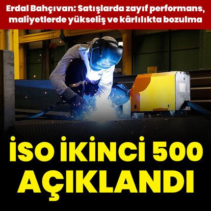 İSO İkinci 500 açıklandı
