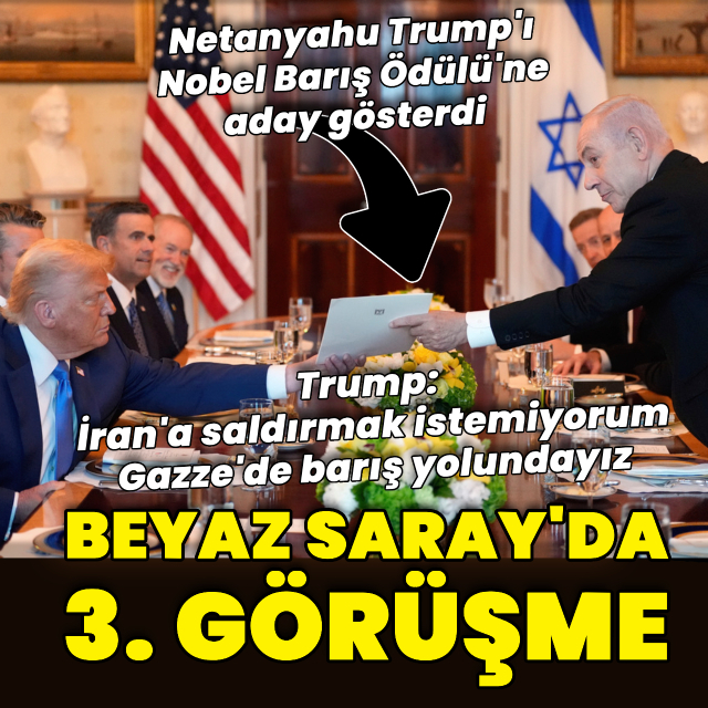 Trump ile Netanyahu Beyaz Saray'da görüştü