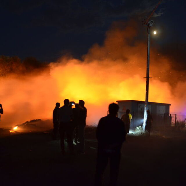Ankara'da eski çöp dökme sahasında yangın