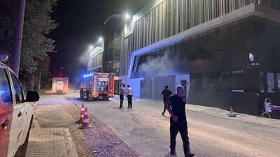 Bursa'da kuyum imalathanesinde yangın