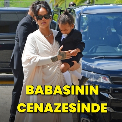 Babasının cenazesinde