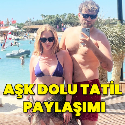 Aşk dolu tatil paylaşımı