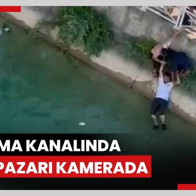 Sulama kanalında can pazarı