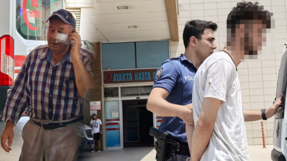 Kendisini ıslatmayı reddeden bahçıvanı dövdü!