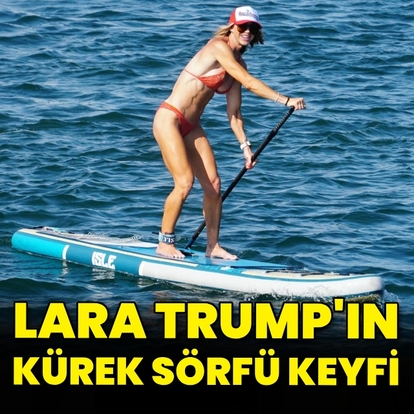 Trump'ın kürek sörfü keyfi