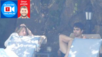 Yeni aşkıyla tatilde