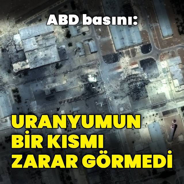 "Uranyumun bir kısmı zarar görmedi"