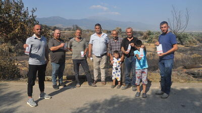 Yangından etkilenen mahallede "su faturası" tepkisi