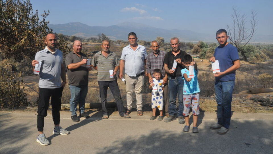 Yangından etkilenen mahallede "su faturası" tepkisi