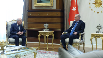 Cumhurbaşkanı Erdoğan, Bahçeli ile görüştü