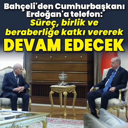 Cumhurbaşkanı Erdoğan, Bahçeli ile görüştü